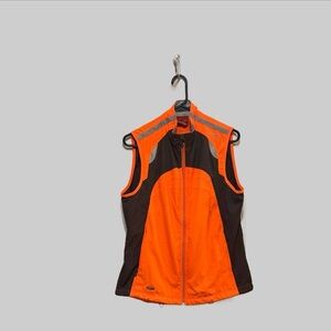 Saucony ViziPro Orange, gray & silver reflective  Women's vest size large